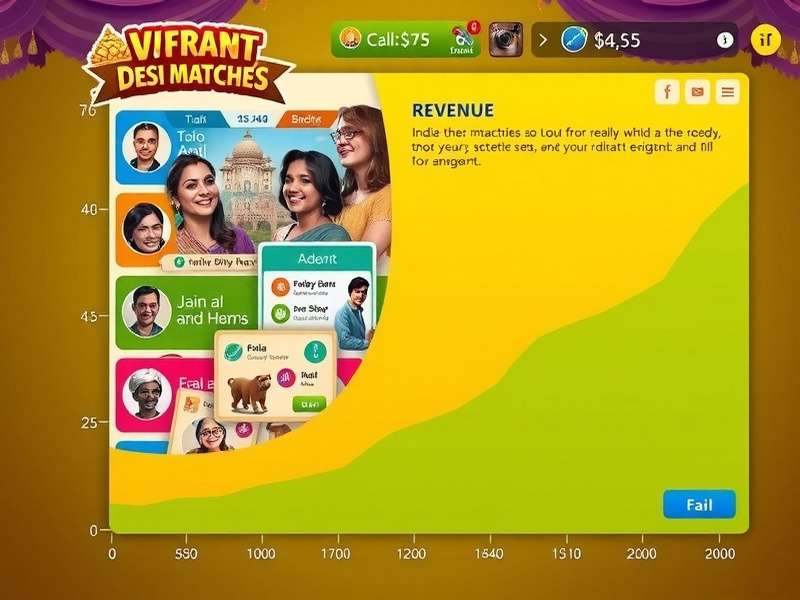 Vibrant Desi Matches gameplay screenshot showing colorful Indian-themed interface