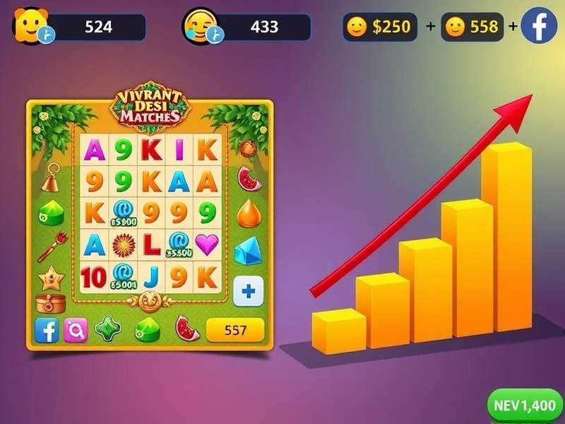 Vibrant Desi Matches revenue growth chart showing steady increase